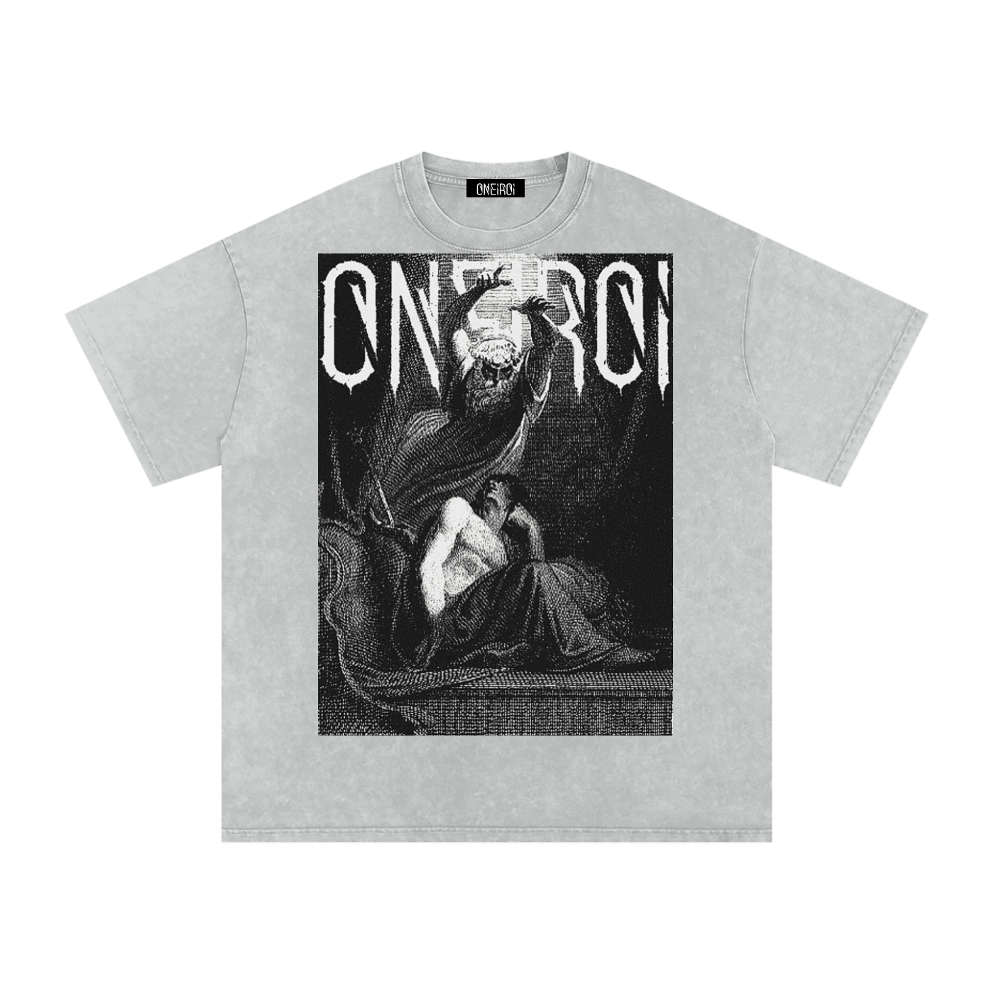 ONEIROI Snow Washed Oversized Cotton T-Shirt