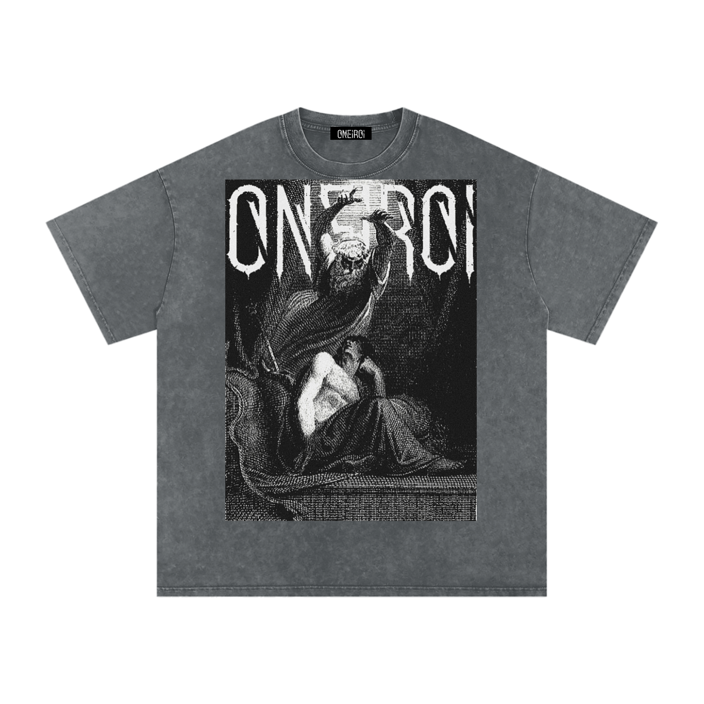 ONEIROI Snow Washed Oversized Cotton T-Shirt